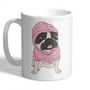 Hoodie Pug - Mug
