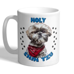 holy shih tzu shit pet dog animal lover funny gift mug